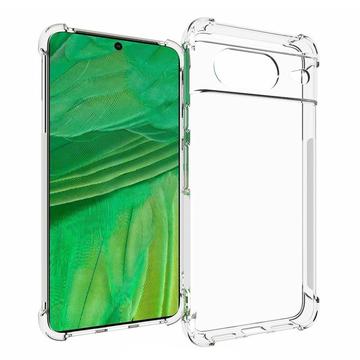 Google Pixel 8 Stødsikkert TPU Cover - Gennemsigtig