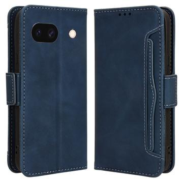 Google Pixel 8a Pung Cover med Kortholder - Blå