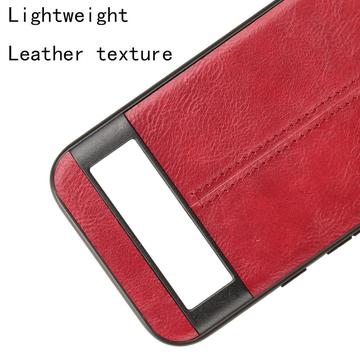 Google Pixel 8a Dækket Hybrid Cover - Rød