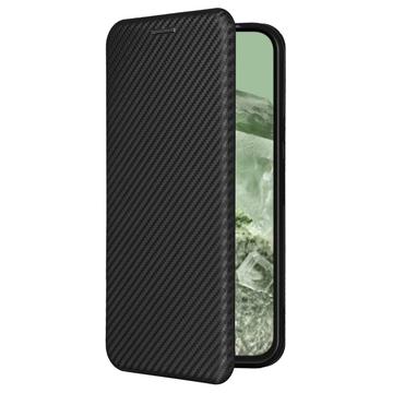 Google Pixel 8a Flip Cover - Karbonfiber - Sort