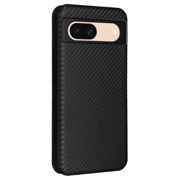 Google Pixel 8a Flip Cover - Karbonfiber - Sort