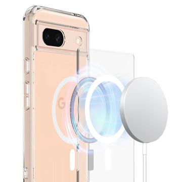 Google Pixel 8a Hybrid Cover - MagSafe Kompatibel - Gennemsigtig