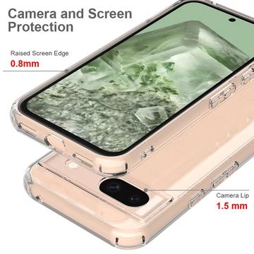 Google Pixel 8a Ridsefast Hybrid Cover - Gennemsigtig