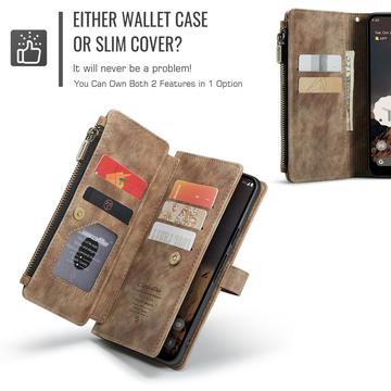 Google Pixel 9/9 Pro Caseme C30 Multifunktionel Pung - Brun