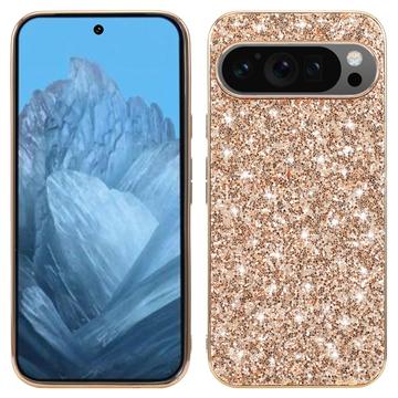 Google Pixel 9/9 Pro Glitter Series Hybrid Cover - Guld