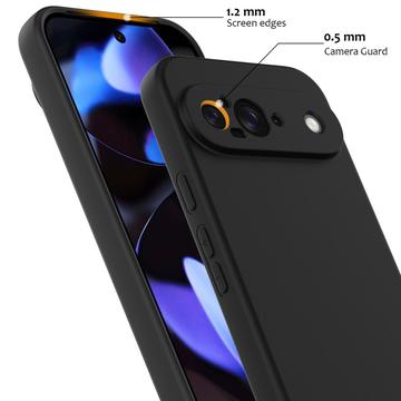 Google Pixel 9 Liquid Silikone Cover - MagSafe Kompatibel - Sort