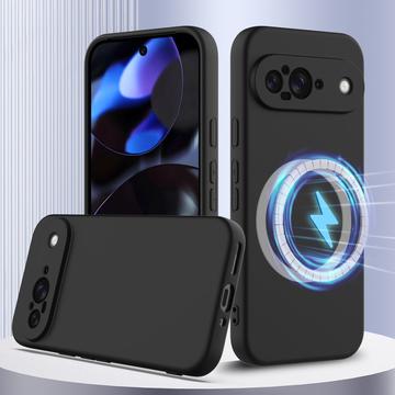 Google Pixel 9 Liquid Silikone Cover - MagSafe Kompatibel - Sort