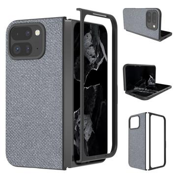 Google Pixel 9 Pro Fold Rhinestone Tekstur Hybrid Cover - Grå