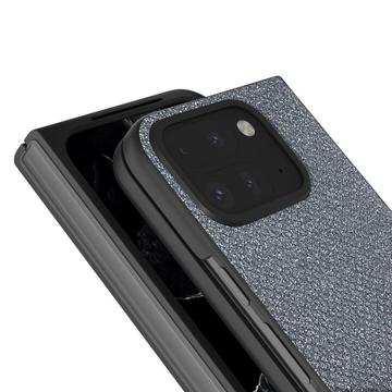Google Pixel 9 Pro Fold Rhinestone Tekstur Hybrid Cover - Grå