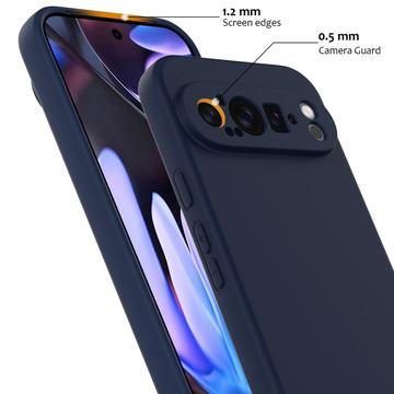 Google Pixel 9 Pro Liquid Silikone Cover - MagSafe Kompatibel - Mørkeblå