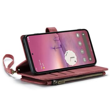 Google Pixel 9 Pro XL Caseme C30 Multifunktionel Pung - Rød
