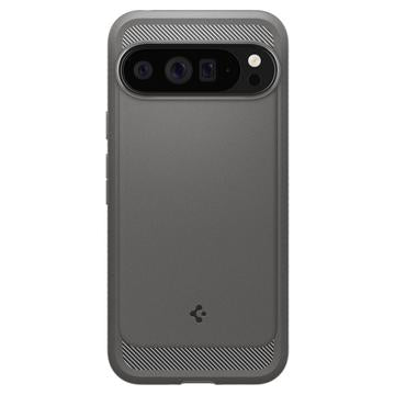 Google Pixel 9 Pro XL Spigen Rugged Armor TPU Cover - Marmor Grå
