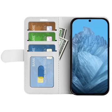 Google Pixel 9/9 Pro Pung Taske med Magnetisk Lukning - Hvid