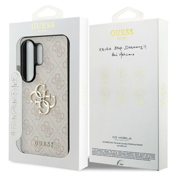 Samsung Galaxy S26 Ultra Guess 4G Big Metal Logo Hybrid Cover - Pink