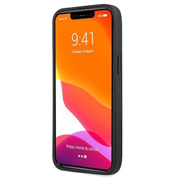 Guess 4G Big Metal Logo iPhone 13 Pro Hybrid Cover - Sort