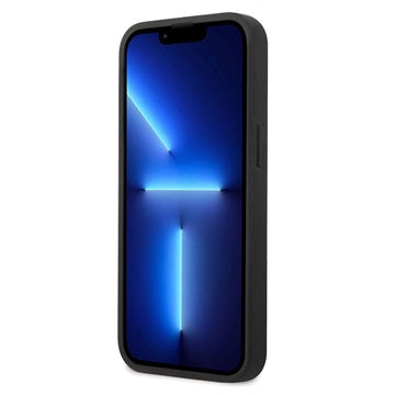 Guess 4G Big Metal Logo iPhone 14 Hybrid Cover - Sort