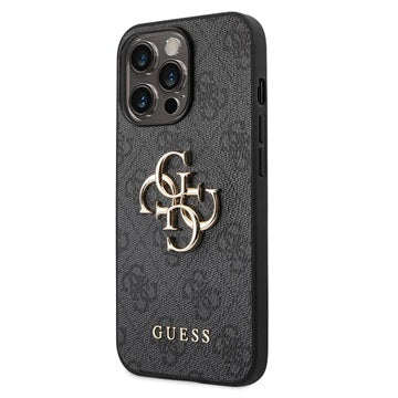 Guess 4G Big Metal Logo iPhone 14 Pro Max Hybrid Cover - Sort