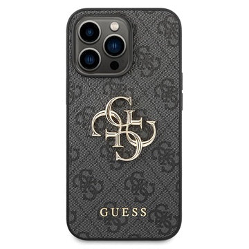 Guess 4G Big Metal Logo iPhone 14 Pro Max Hybrid Cover - Sort