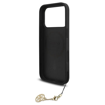iPhone 17 Pro Guess 4G Charm Hybrid Cover - MagSafe-kompatibel - Grå