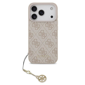 iPhone 17 Pro Guess 4G Charm Hybrid Cover - MagSafe-kompatibel - Pink