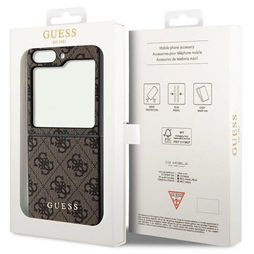 Samsung Galaxy Z Flip5 Guess 4G Charms Collection Hybrid Cover - Brun