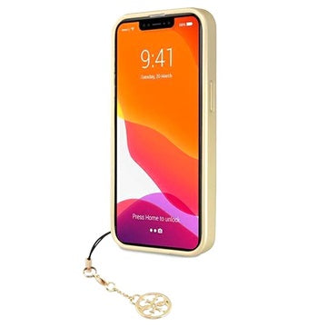 Guess 4G Charms Collection iPhone 13 Pro Max Hybrid Cover - Grå