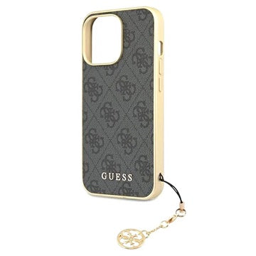 Guess 4G Charms Collection iPhone 13 Pro Max Hybrid Cover - Grå
