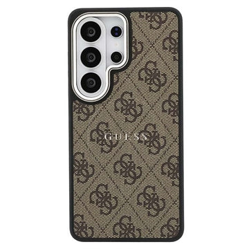 Samsung Galaxy S26 Ultra Guess 4G Gold Frame Cover - MagSafe-kompatibelt - Brun