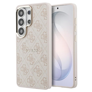 Samsung Galaxy S26 Ultra Guess 4G Gold Frame Cover - MagSafe-kompatibelt - lyserødt
