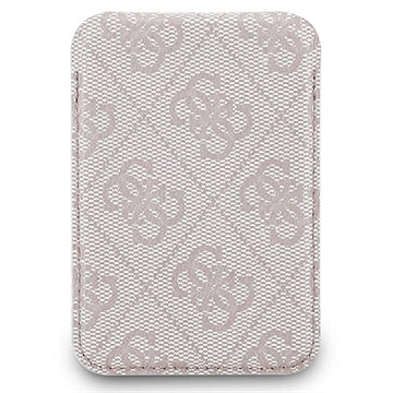 Guess 4G kortholder med metallogo og stander - MagSafe-kompatibel - Pink