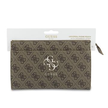 Guess 4G Metal Logo Universal telefonetui med skulderrem - Brun