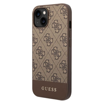 Guess 4G Stripe iPhone 14 Hybrid Cover - Brun