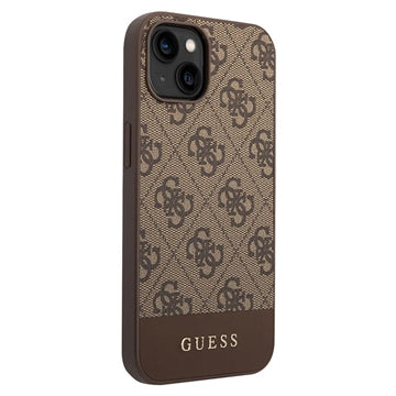Guess 4G Stripe iPhone 14 Hybrid Cover - Brun
