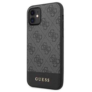 Guess 4G Stripe iPhone 11 Hybrid Cover - Grå