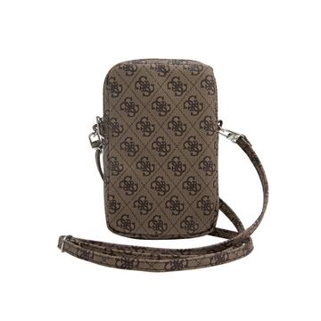 Guess 4G Triangle Logo Smartphone Skuldertaske - Brun