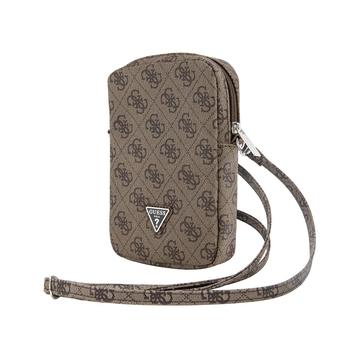 Guess 4G Triangle Logo Smartphone Skuldertaske - Brun