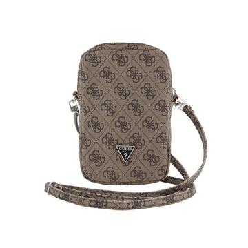 Guess 4G Triangle Logo Smartphone Skuldertaske - Brun