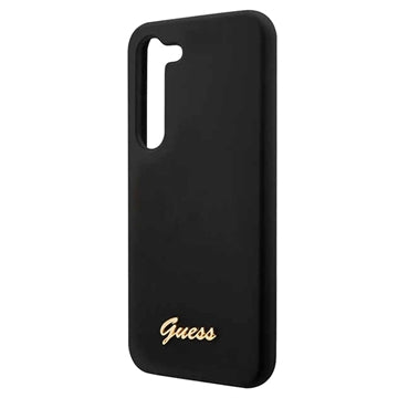 Guess Metal Logo Samsung Galaxy S23 5G Silikone Cover - Sort