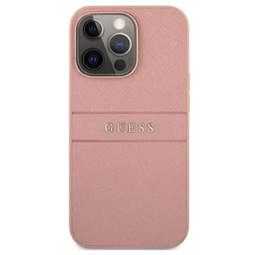 Guess Saffiano iPhone 13 Pro Max Hybrid Cover - Pink