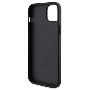 iPhone 15 Guess Saffiano Hybrid Cover - MagSafe Kompatibel - Sort