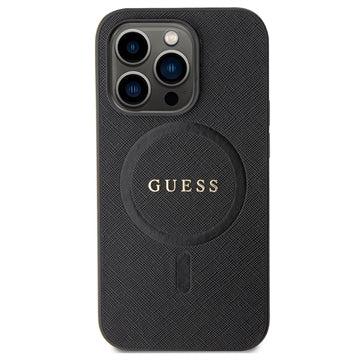 iPhone 15 Pro Max Guess Saffiano Hybrid Cover - MagSafe Kompatibel - Sort