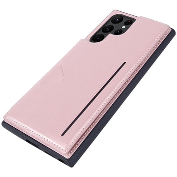 Hanman Mika Samsung Galaxy S23 Ultra 5G Cover med Pung - Rødguld