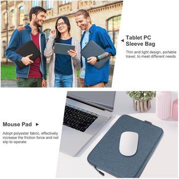 Haweel Slim tablet-/laptop-taske – 9,7"-11" – Grå