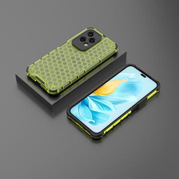 Honor 200 Lite Honeycomb Armored Hybrid Cover - Grøn
