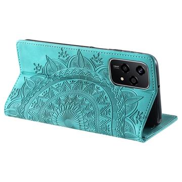 Honor 200 Lite Mandala Series Etui med Pung - Grøn