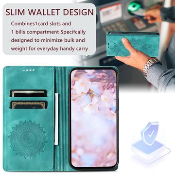 Honor 200 Lite Mandala Series Etui med Pung - Grøn