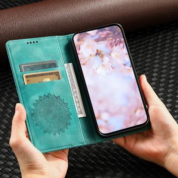Honor 200 Lite Mandala Series Etui med Pung - Grøn