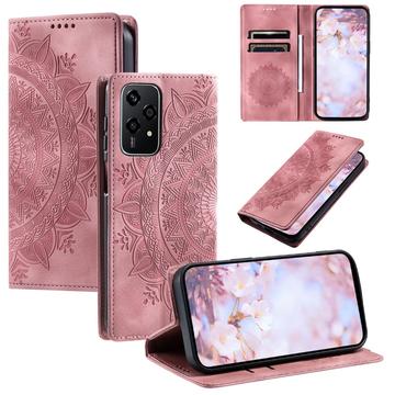 Honor 200 Lite Mandala Series Etui med Pung - Rødguld