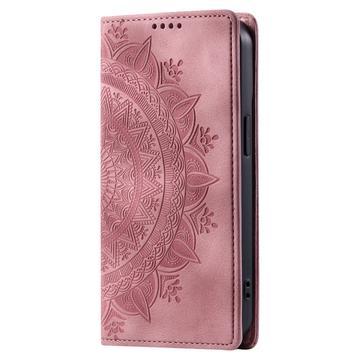 Honor 200 Lite Mandala Series Etui med Pung - Rødguld