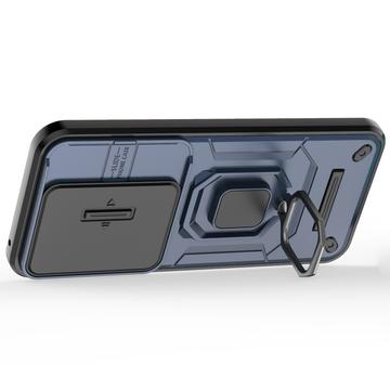 Honor 200 Lite Roterende Ring Hybrid Cover med Kameraskjold - Blå